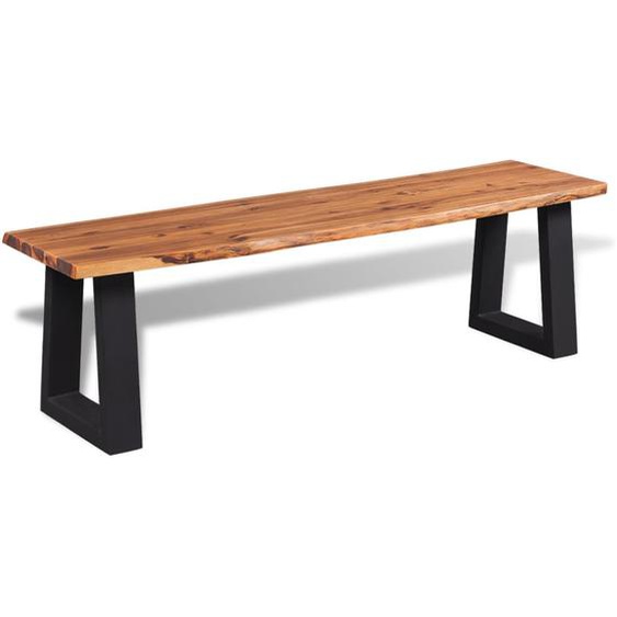 Banc en bois dacacia massif 145 cm