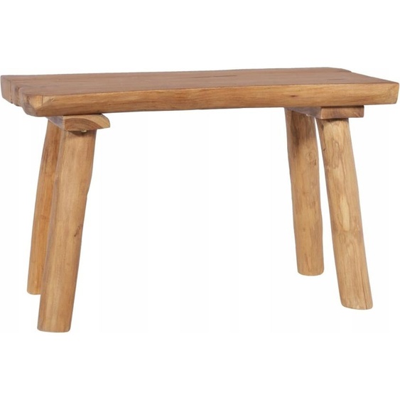 Banc en teck rustique 80 cm Banc de jardin Banc de parc Meubles de jardin Banc en bois Siège Meubles