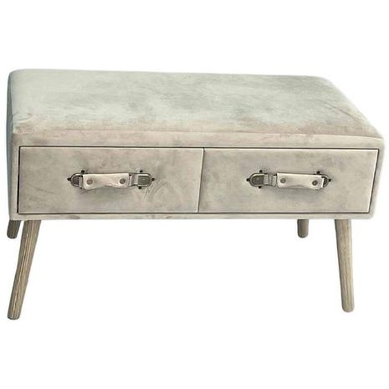 Banc En Velours Beige Beige