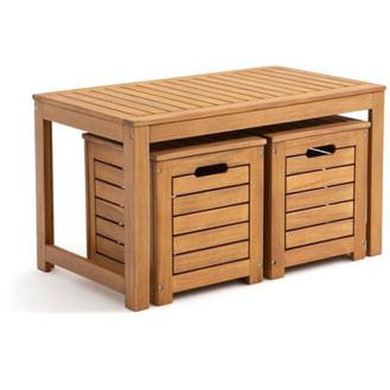 Banc et coffres de jardin en acacia, Garden