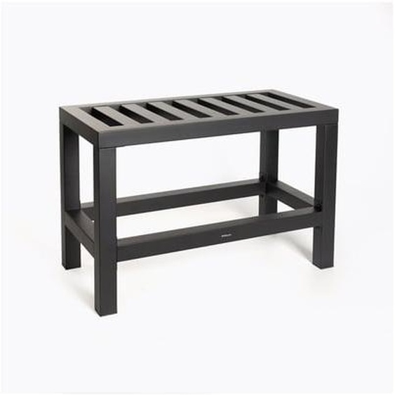Banc inox noir mat - Plazza