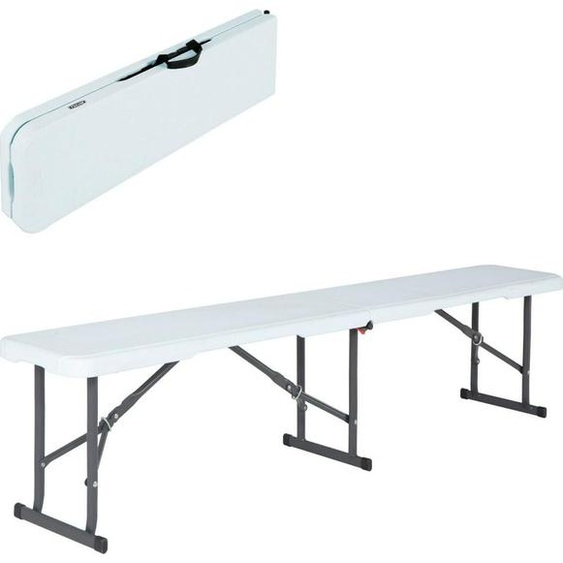 Banc Lifetime Blanc Pliable 183 x 42 x 29 cm