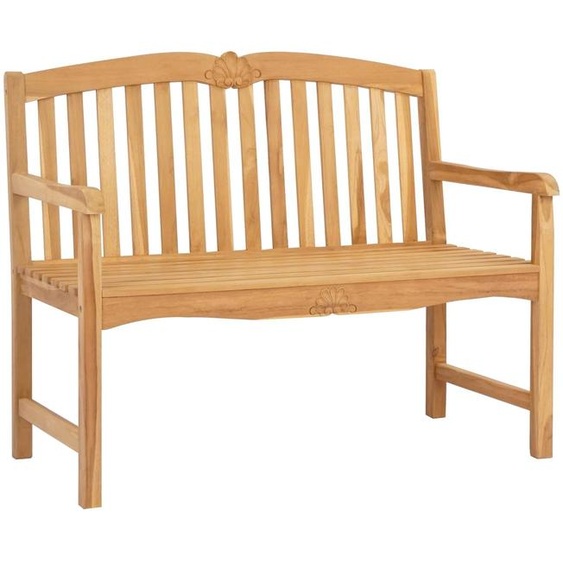 Banc en Bois Sculpté en Rose 114 x 60 x 95 cm Naturel