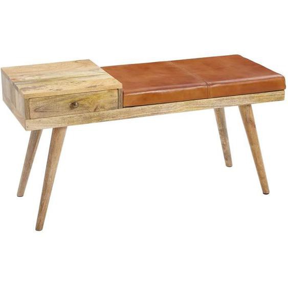 Bancs & banquettes de salle à manger vintage en bois massif manguier - Vivenla,com - Collection Sef - Marron