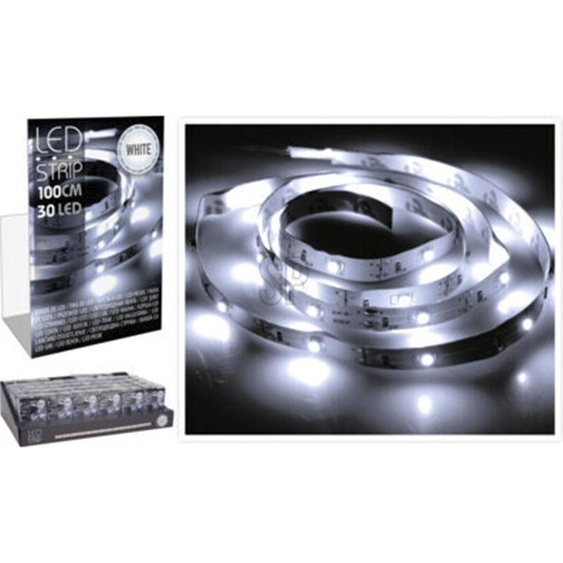 Bande Led 1m 30 Led Blanc Froid,battery Operated
