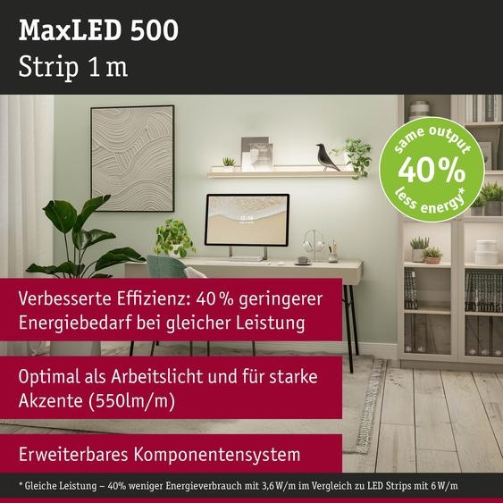Paulmann MaxLED 500 : Extension de ruban LED, lumière blanche chaude