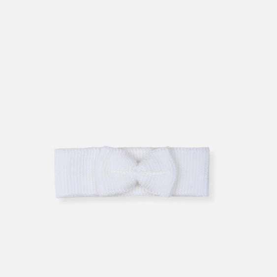 Bandeau Avec Nœud Pour Bébé Blanc