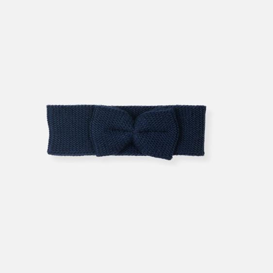 Bandeau Avec Nœud Pour Bébé Marine