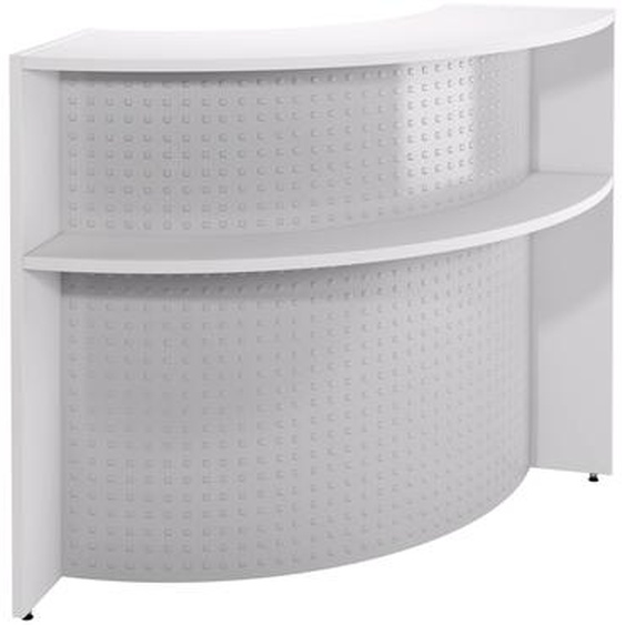 Banque daccueil Angle Biospace - Blanc - H.110 x P. 86 cm