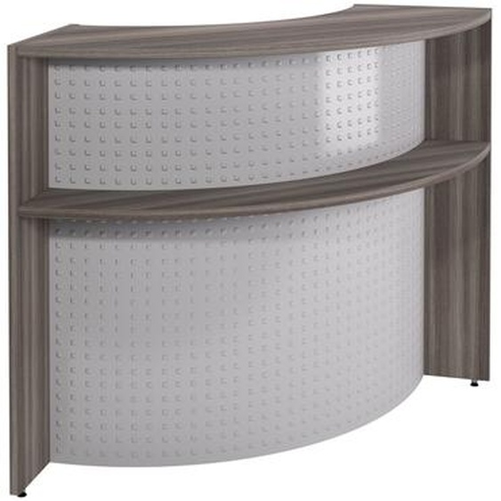 Banque daccueil Angle Biospace - Cèdre - H.110 x P. 86 cm