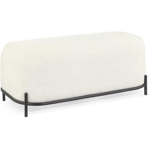Banquette design ORSO BENCH en tissu bouloché beige