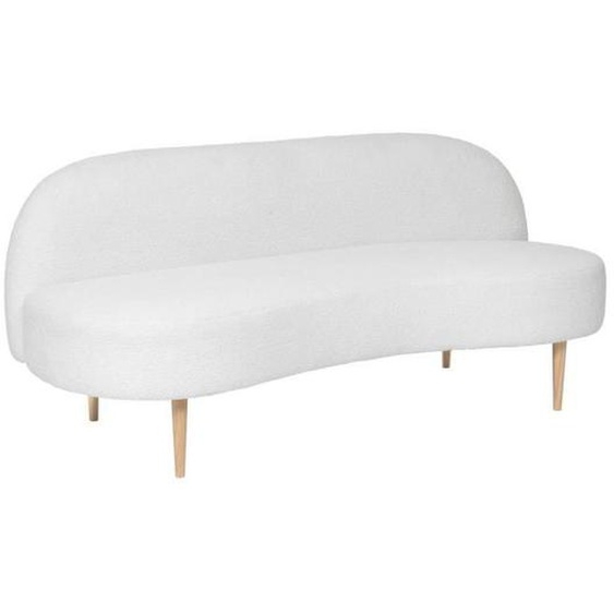 Banquette Insi 2 places blanc 172x75x72cm - Atmosphera createur dinterieur - Blanc