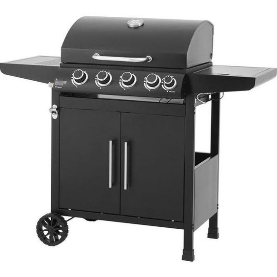 Barbecue à Gaz COOKING BOX Paarl, 4 Brûleurs, 60 x 42 cm Surface de Cuisson, Acier, Thermomètre Intégré