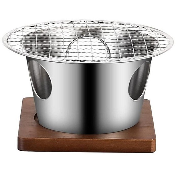 Barbecue à gaz pour intérieur et extérieur, en acier inoxydable