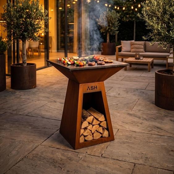 Barbecue ASH Orion Plancha en acier Corten