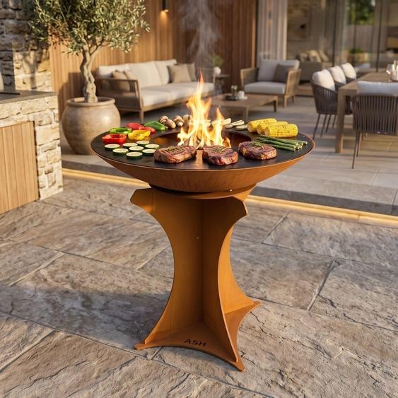 Barbecue ASH Titan Plancha en acier Corten