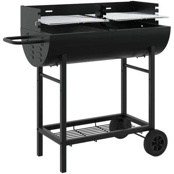 Grill charbon 96,5 x 42,5 x 88,5 cm Noir