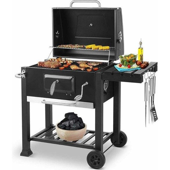 Barbecue au charbon de bois haut de gamme pour 5 à 10 personnes