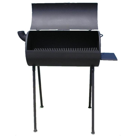 Barbecue au charbon de bois Home Care Commerce – Barbecue dextérieur autonome avec couvercle de fumage, en acier résistant à la chaleur, dimensions 90 x 59 cm, idéal pour le jardin et la terrasse