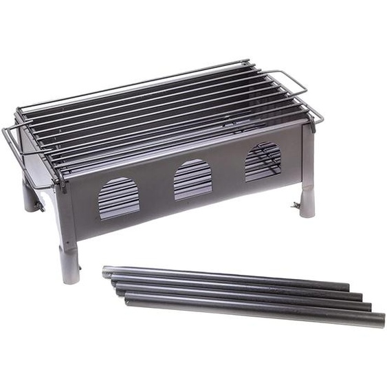 Barbecue au charbon de bois, pieds amovibles, construction robuste, 350x200x500mm, 450x250x600mm, 650x350x650mm, 450x250x600mm