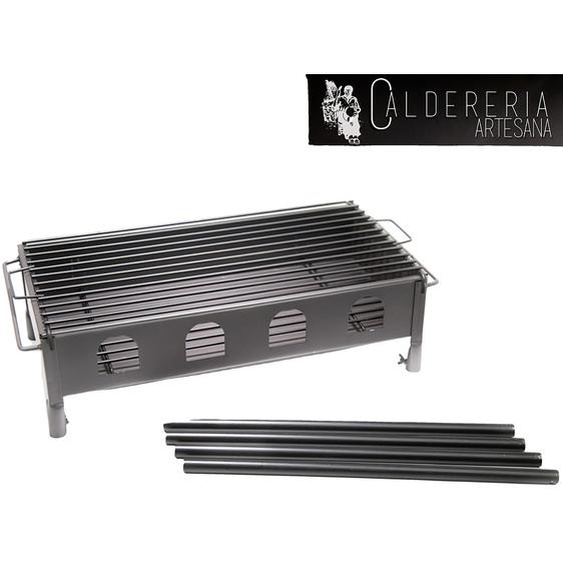 Barbecue au charbon de bois, pieds amovibles, construction robuste, 350x200x500mm, 450x250x600mm, 650x350x650mm