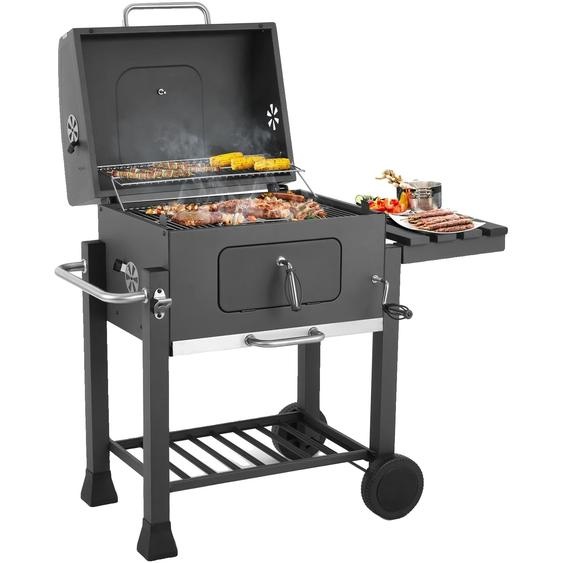 Barbecue au charbon de bois, plaque de charbon de bois réglable en hauteur, grande surface de cuisson, nettoyage facile ,