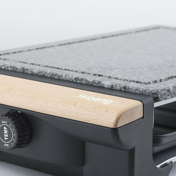 Barbecue électrique et plaque de cuisson 2 en 1 pour 8 personnes, couleur granit