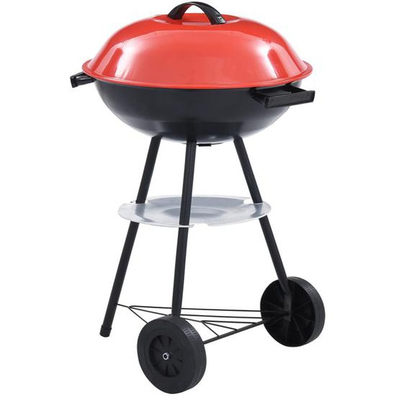Barbecue portable XXL au charbon avec roues 44 cm