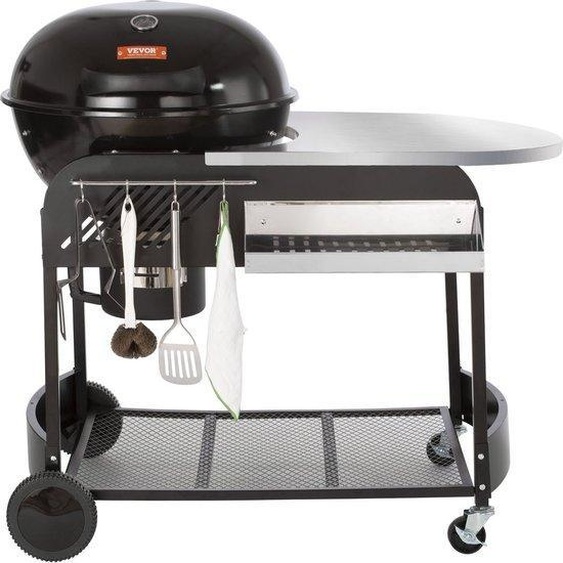 Barbecue sphérique émaillé en porcelaine, 53 cm, réglable