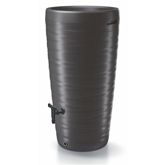 Spetebo - Baril deau maze 240 litres avec robinet et jardinière - anthracite
