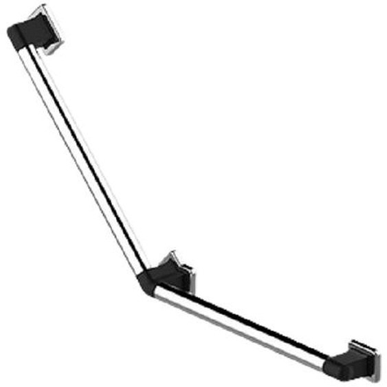 Barre coudée RUGAO 135° L 400 mm noir AKW 12013GR-LS