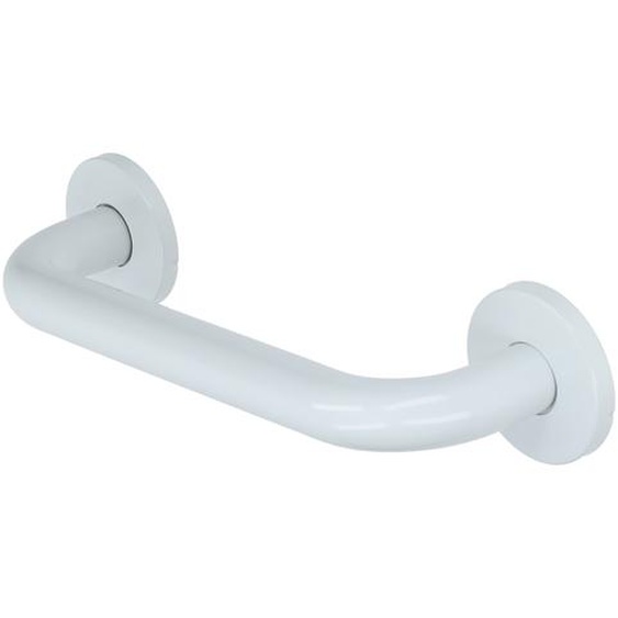 Barre dappui en acier inoxydable recouvert depoxy coudée 135° 265x265mm 2 zones de fixation - GARIS - B-INOX-BR50