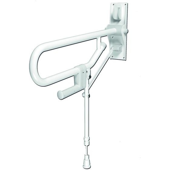 Barre dappui rabattable epoxy pied réglable AKW 01830WH