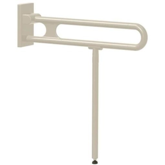Barre dappui rabattable - NORMBAU - Verso Care - 850 mm - Jaune 022 - Métal avec pied escamotable