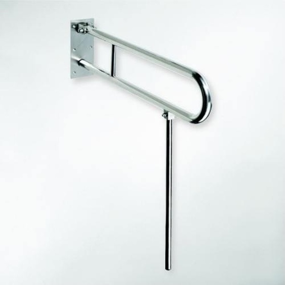 Barre dappui relevable en forme U avec jambe dappui HELP 61,6x10 H. 80cm