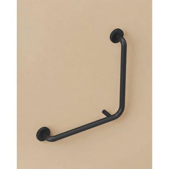 Barre Dappui Wc Angle Droite Noir Mat