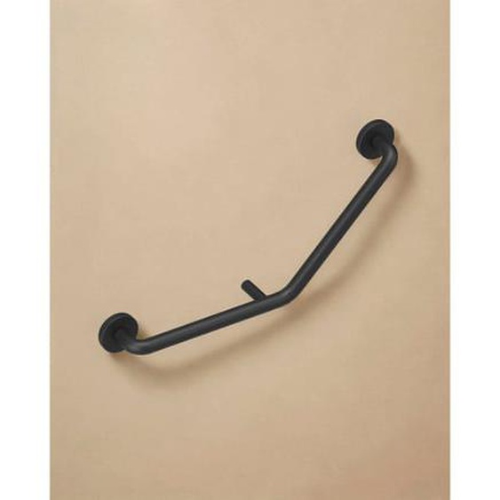 Barre Dappui Wc Angle Droite Noir Mat
