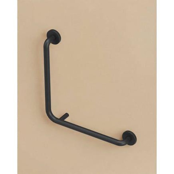 Barre Dappui Wc Angle Gauche Noir Mat