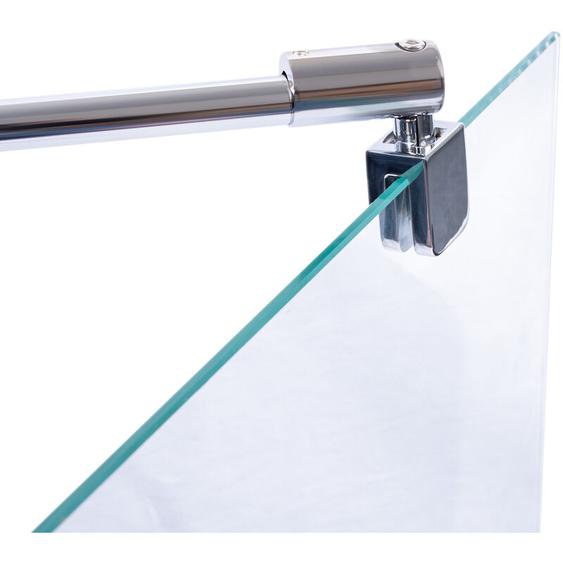 Barre de stabilisation murale pour paroi de douche 5-8 mm, barre de renfort, universelle à raccourir Schulte aspect chromé