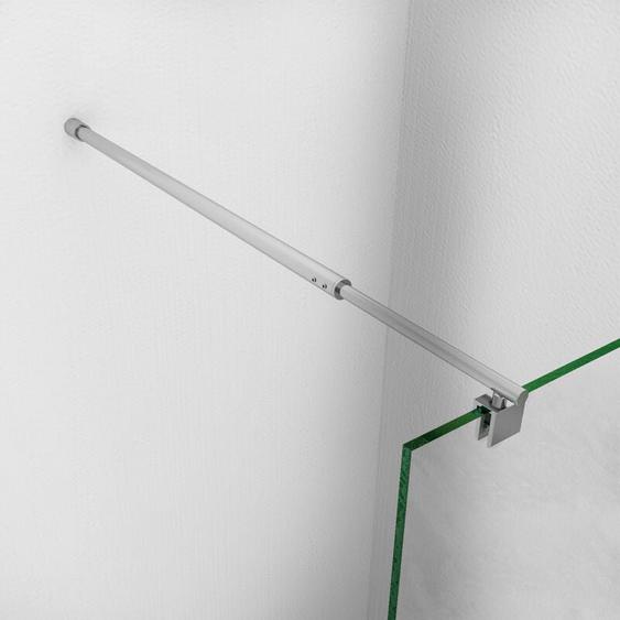 Barre de stabilisation réglable 700-1000 mm pour paroi de verre en acier inoxydable - chromé poli Sirhona