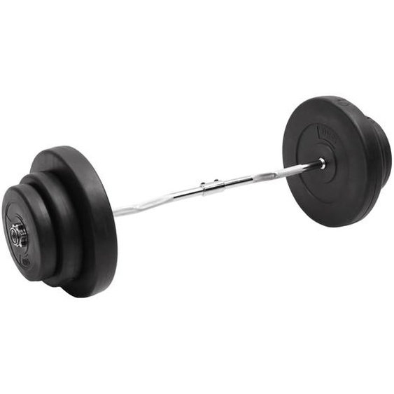 Barre dhaltères ondulée avec plaques 60 kg