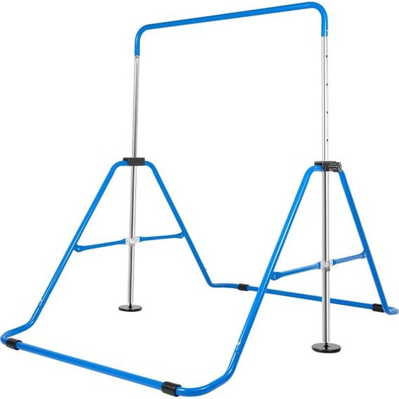 Barre fixe de gymnastique dintérieur, barre dentraînement pour enfants, bleue, réglable en hauteur, capacité de charge 150 kg, pour enfants 3-6 ans