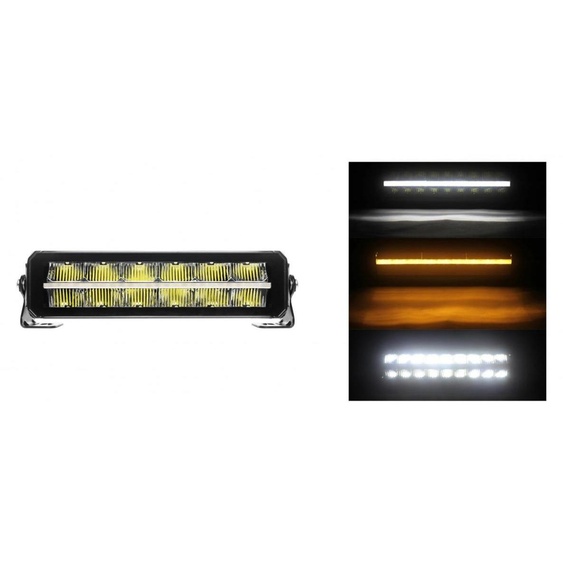 Barre LED de 30 cm, 12 V–24 V, design piano, projecteur LED, très puissant, lumière blanche et orange, Positi