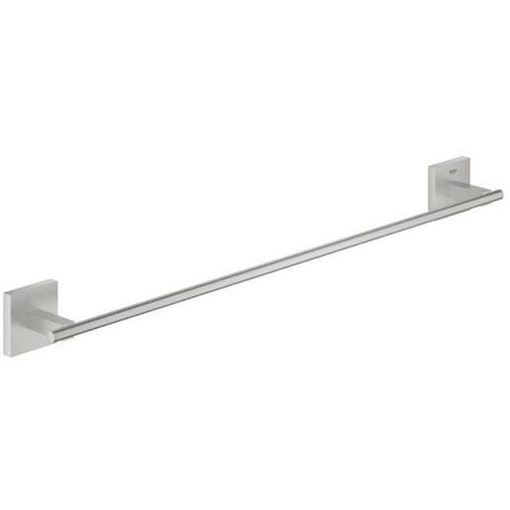 Barre porte-serviette - GROHE - Start Cube - 60 cm - Supersteel - Métal - Contemporain