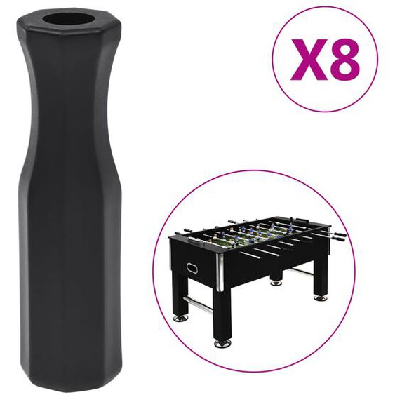 Barres à poignée de baby-foot 8 pcs