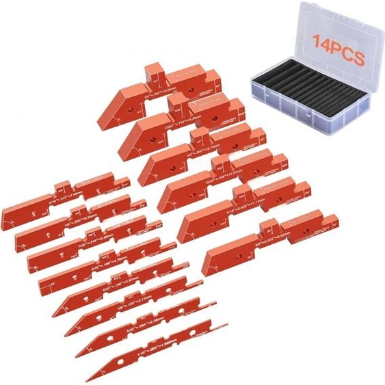 Barres de configuration de table de routeur, 14 STK, blocs de configuration de précision en aluminium, altimètre