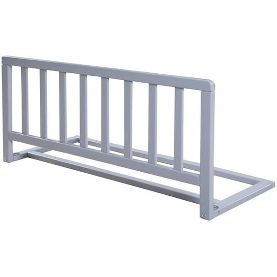 Barrière De Lit En Bois - Protection Anti-chute Sûre Pour Bébés Et Enfants Gris