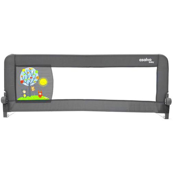 Barrière De Lit Filet 2 En 1 Animals Gris