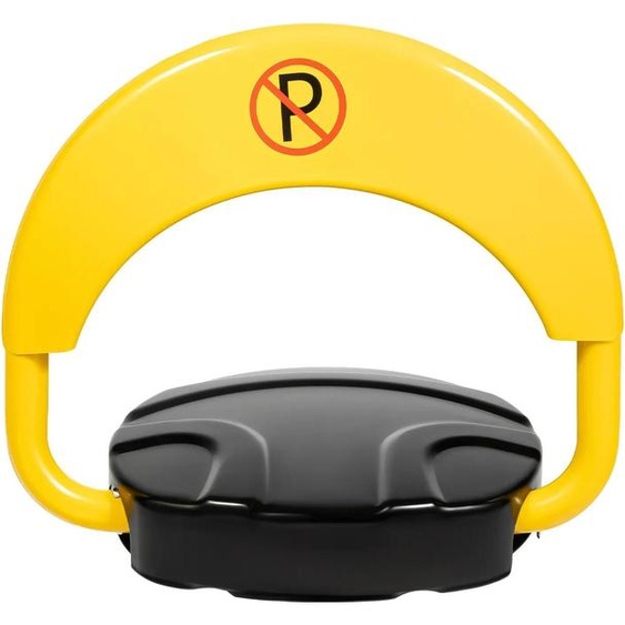 Barrière de parking - Arceau de parking - Télécommandable - Pliable - 2 t - IP67 étanche - Acier allié - Bande réfléchissante - Jaune