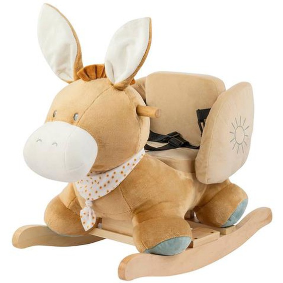 Bascule Âne Leo Beige